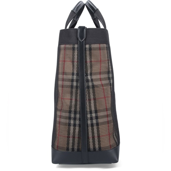 NWT Authentic Burberry Ormond Check Tote Archive Beige Travel Bag - Picture 15 of 16